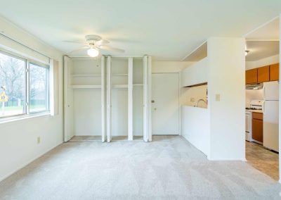 River drive apartment living room