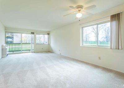 River drive apartment living room